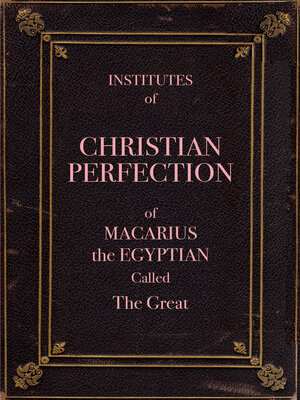 cover image of Institutes of Christian Perfection